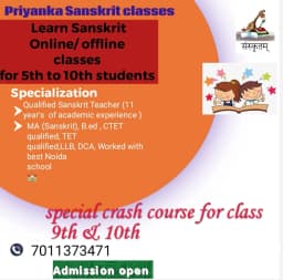 Sanskrit & Hindi Classes by Priyanka